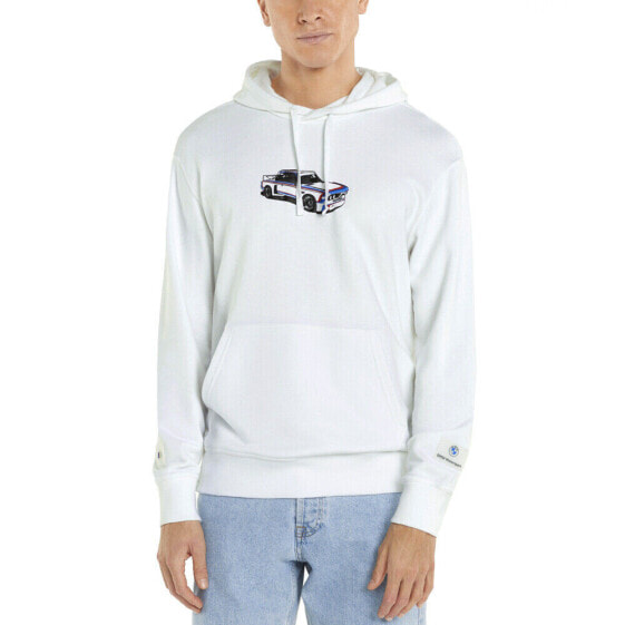 Puma Bmw M Motorsport Statement Pullover Hoodie Mens White Casual Outerwear 5333