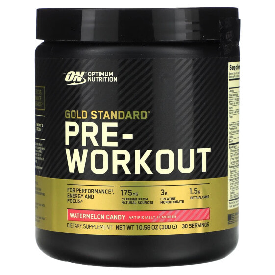Пре-тренировочный комплекс Gold Standard Pre-Workout, Watermelon Candy, 300 г, Optimum Nutrition