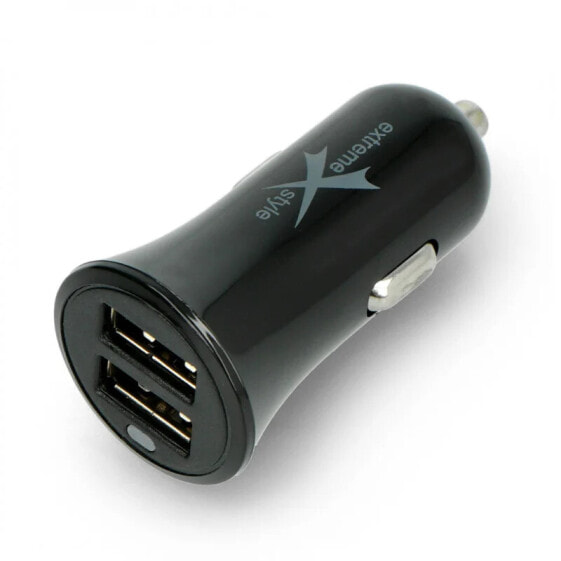 Extreme 2xUSB charger / car adapter NCC312U + CM 5 V / 3.1 A with microUSB cable