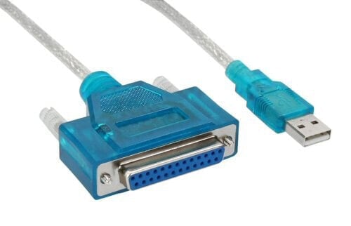 InLine USB Printer Cable USB Type A male / DB25 female 1.8m