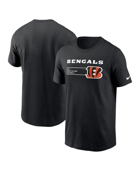 Men's Black Cincinnati Bengals Division Essential T-shirt