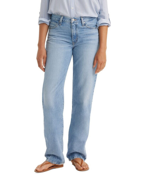 Women's Mid Rise Cotton 94 Baggy Jeans