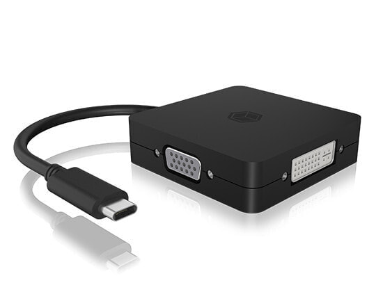 Разъемы и переходники RaidSonic GmbH ICY BOX IB-DK1104-C - 0.15 м - USB Type-C - DVI + VGA + DisplayPort + HDMI - Мужской - Женский - Прямой