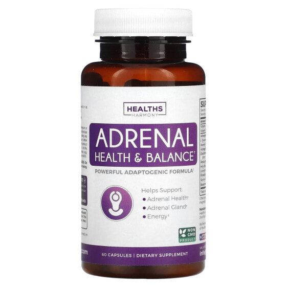 Витамины для нервной системы Healths Harmony Adrenal Health & Balance, 60 капсул