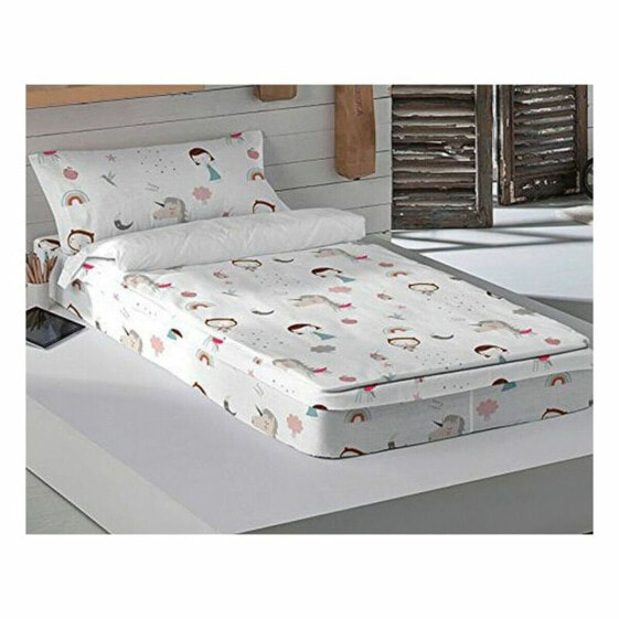 Комплект постельного белья на молнии с одеялом Haciendo el Indio Unicorn (90 x 190 cm) (90 кровать)