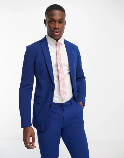 New Look super skinny suit jacket in indigo - suit flow 18