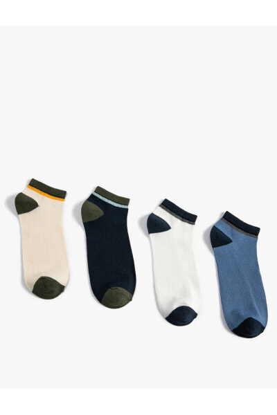 4'lü Patik Çorap Seti Çok Renkli