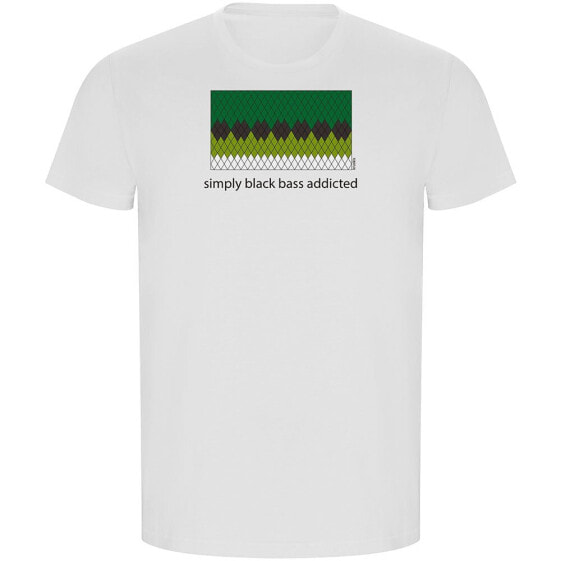 KRUSKIS Simply Black Bass Addicted ECO short sleeve T-shirt