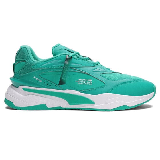 Puma Mapf1 RsFast Logo Lace Up Mens Green Sneakers Casual Shoes 30697307