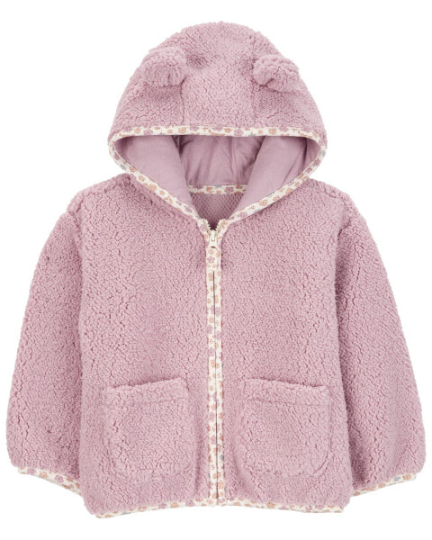 Baby Zip-Up Sherpa Hooded Jacket 12M