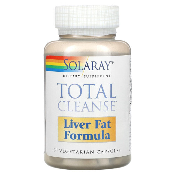 Витаминно-минеральный комплекс для печени SOLARAY Total Cleanse, Liver Fat Formula, 90 вегетарианских капсул