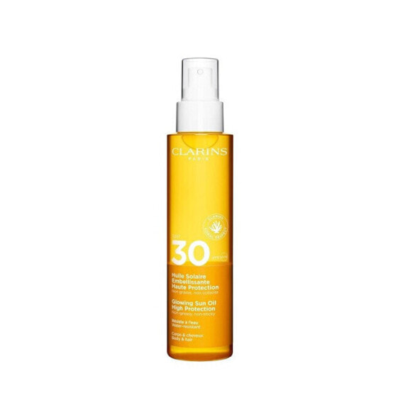 Tanning oil for body and hair SPF 30 (Glowing Sun Oil) 150 ml