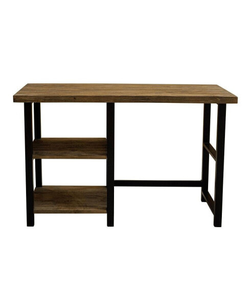 Стол деревянный с металлическими полками Alaterre Furniture Pomona 48" W