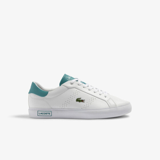 Lacoste Powercourt 2.0 223 2 SMA Mens White Leather Lifestyle Sneakers Shoes