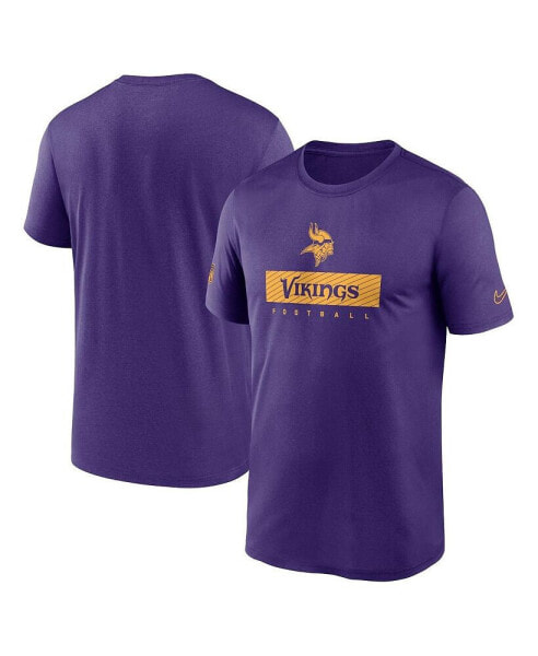 Men's Purple Minnesota Vikings Sideline Legend Performance T-Shirt