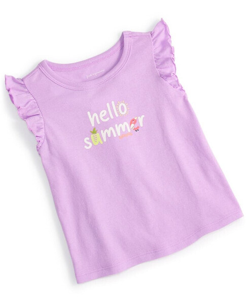 Baby Girls Hello Summer Puff Graphic T-Shirt, Created for Macy's