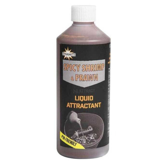 DYNAMITE BAITS Spicy Shrimp&Prawn 500ml Liquid Bait Additive