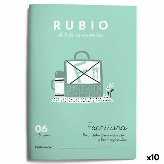 Тетрадь для письма и каллиграфии Rubio Nº06 A5 испанский 20 Листов (10 штук) Cuadernos Rubio