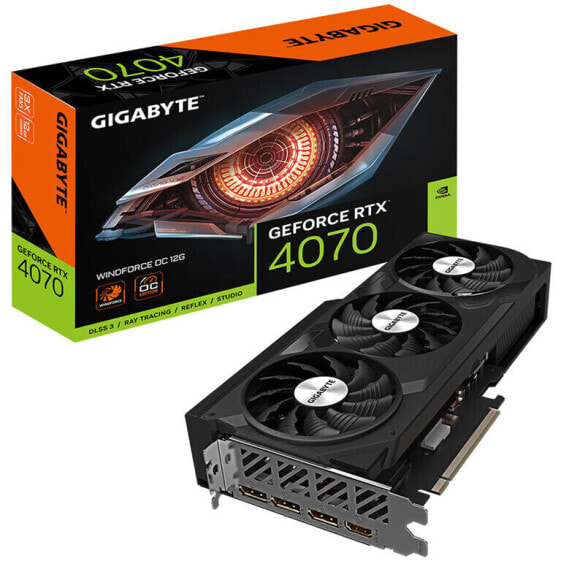 GIGABYTE GeForce RTX 4070 Windforce 3X OC 12G, 12288 MB GDDR6X