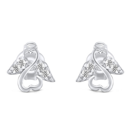 Charming gold earrings Angels EA527WAU