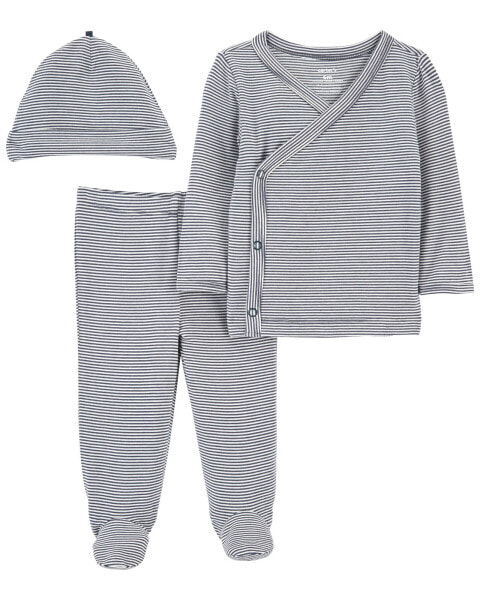 Baby 3-Piece PurelySoft Side-Snap Set NB