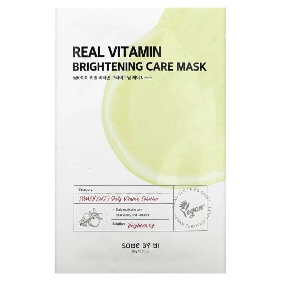 Real Vitamin, Brightening Care Beauty Mask, 1 Sheet, 0.70 oz (20 g)