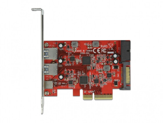 Delock 90492 - PCIe - USB 3.2 Gen 1 (3.1 Gen 1) - USB 3.2 Gen 2 (3.1 Gen 2) - PCIe 3.0 - 10 Gbit/s - Windows 10 - Windows 10 x64 - Windows 8.1 - Windows 8.1 x64 - Box