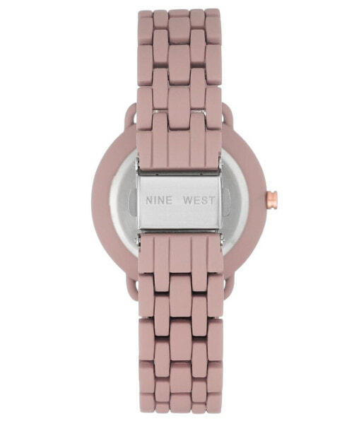 Women's Quartz Purple Alloy Link Bracelet Watch, 36mm