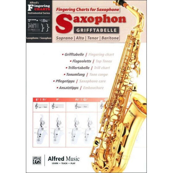 Alfred Music Publishing Grifftabelle Saxophon