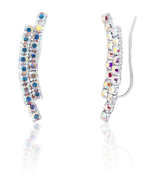 Серьги JwL Luxury Pearls Shiny Crystals