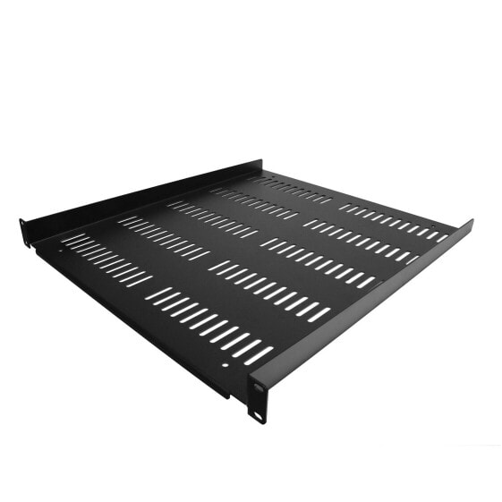 StarTech.com 1U Server Rack Shelf - Universal Vented Rack Mount Cantilever Tray for 19" Network Equipment Rack & Cabinet - Durable Design - Weight Capacity 55lb/25kg - 20" Deep Shelf - Black - Rack shelf - Black - SPCC - 25 kg - 1U - EIA/ECA-310-E