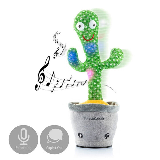 Мягкая игрушка с музыкой и светом InnovaGoods Cactus Musical Teddy