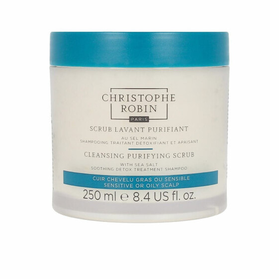 Christophe Robin Cleansing Purifying Scrub Скраб-шампунь для волос с морской солью для чувствительной и жирной кожи головы  250 мл
