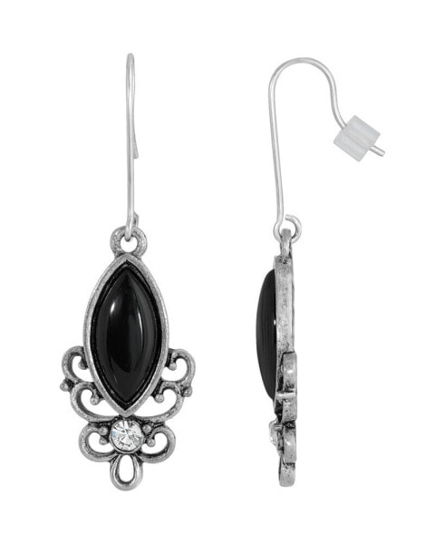 Серьги 2028 Sterling Silver Onyx