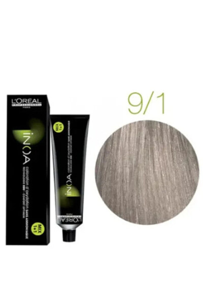 Краска для волос L'Oreal Professional Inoa 9,1 цвет Культовый Серый