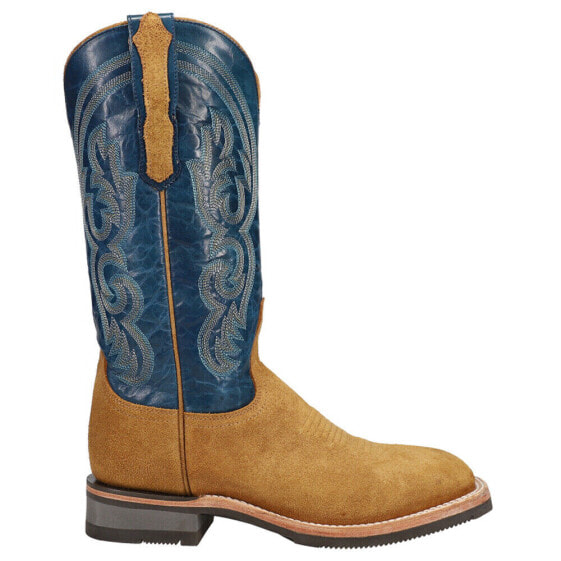 Lucchese Ruth Round Toe Cowboy Womens Blue, Brown Casual Boots M3703-WF