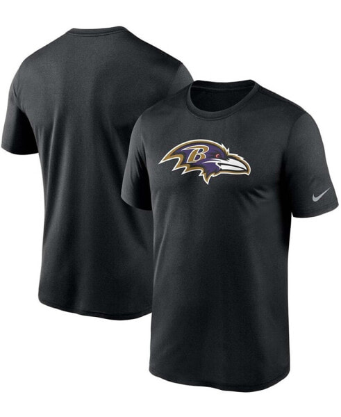 Men's Big and Tall Black Baltimore Ravens Logo Essential Legend Performance T-shirt