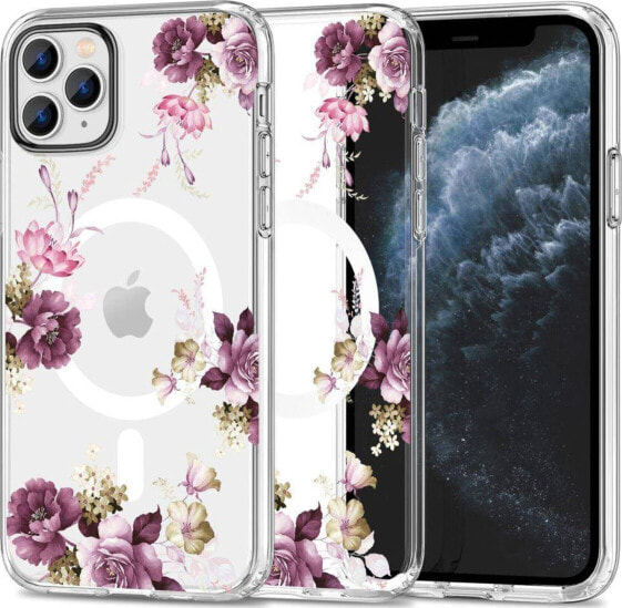 Tech-Protect Etui IPHONE 11 PRO Tech-Protect MagMood MagSafe Spring Floral transparentne