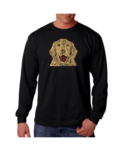 Men's Word Art Long Sleeve T-Shirt - Dog