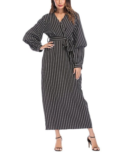 Monica Fashion Belted Maxi Dress Women's 20