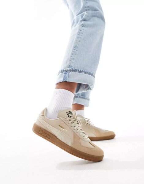 Puma Army trainers in beige