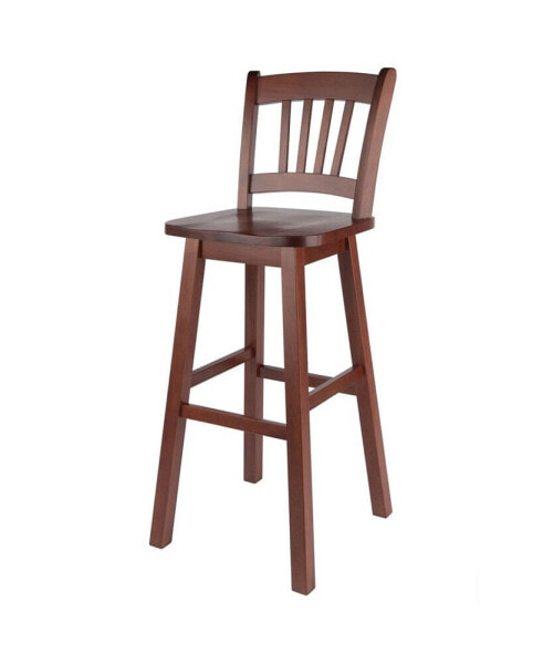 Fina 43.68" Wood Swivel Seat Bar Stool