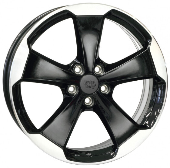 Колесный диск литой WSP Laceno Golf GTI glossy black polished 7.5x19 ET51 - LK5/112 ML57.1