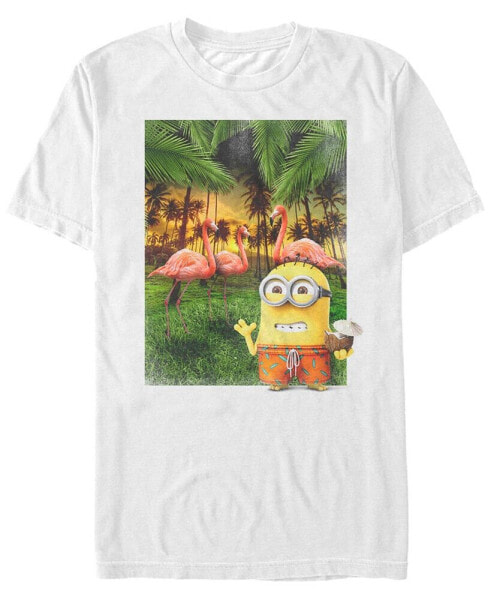 Minions Men's Bob Flamingos Short Sleeve T-Shirt