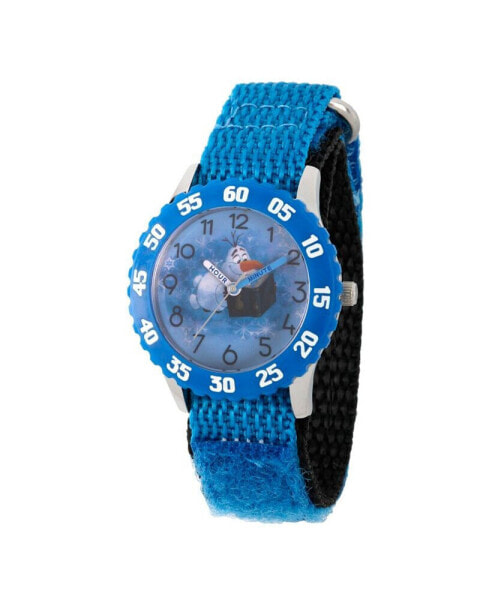Наручные часы для мальчика ewatchfactory Disney Frozen 2 Olaf из нержавеющей стали, с синим безелем 32 мм