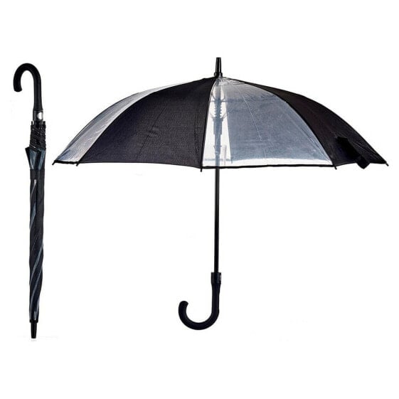 Umbrella Black Transparent Metal Plastic (96 x 96 x 84,5 cm)