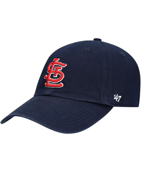 Men's Navy St. Louis Cardinals Clean Up Adjustable Hat