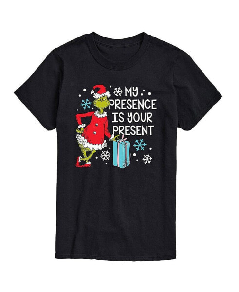 Men's Dr. Seuss The Grinch Presence Is Present Graphic T-shirt