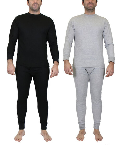 Men's Winter Thermal Top and Bottom, 4 Piece Set
