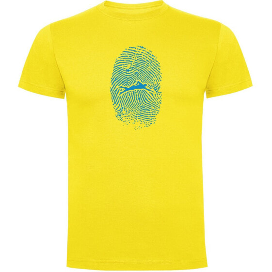 KRUSKIS Swimmer Fingerprint short sleeve T-shirt